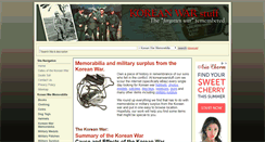 Desktop Screenshot of koreanwarstuff.com