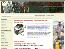 Tablet Screenshot of koreanwarstuff.com